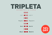 Tripleta Grotesk -8 fonts-, a Sans Serif Font by deFharo (Thumbnail 1 of 9)