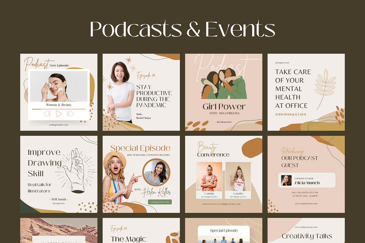 100 Instagram Templates in CANVA, a Social Media Template by Designspace (Photo 5 of 10)