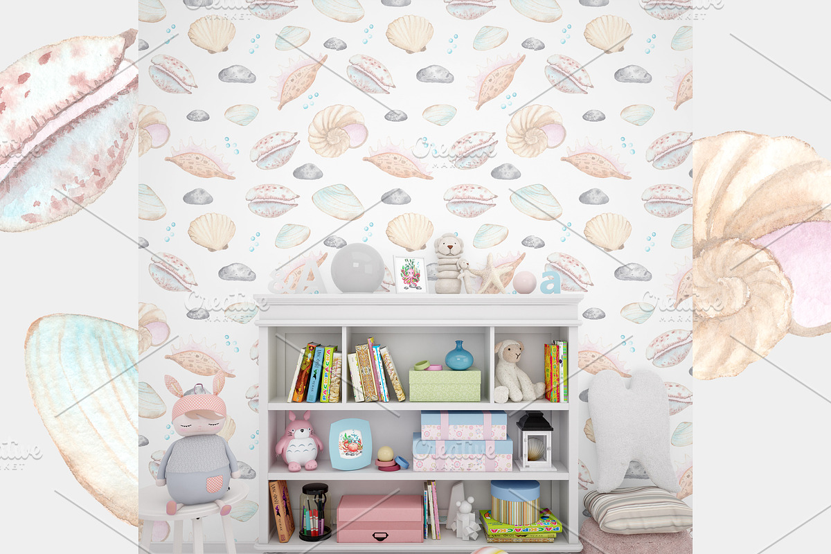 Little OCEAN creatures. Watercolor, an Object Graphic by Ana-Sakuta (Photo 9 of 16)