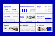 White Blue Marketing Plan PPT, a Presentation Template by graphicook (Thumbnail 3 of 4)