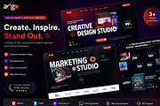 Arigo Agency Portfolio HTML Template, a HTML Template by Helenshop (Thumbnail 1 of 3)