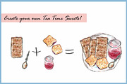 French & British Tea Time, a Food Illustration by VianneArt (Thumbnail 4 of 5)