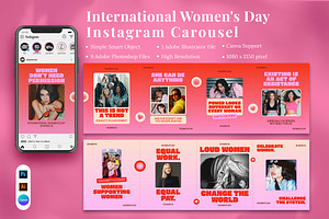 International Women's Day Instagram, a Social Media Template by Attype