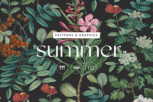 Botanical Summer Floral Pattern