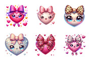 Glitter Pink Bow Heart Png, an Illustration by SinaCreation (Thumbnail 3 of 11)