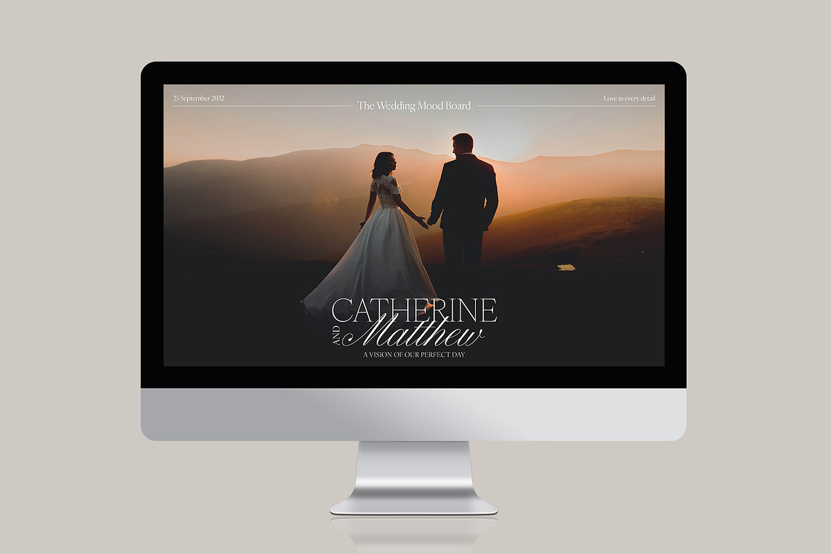 Wedding Mood Board Template (Digital, a Stationery Template by BrandPacks (Photo 5 of 6)