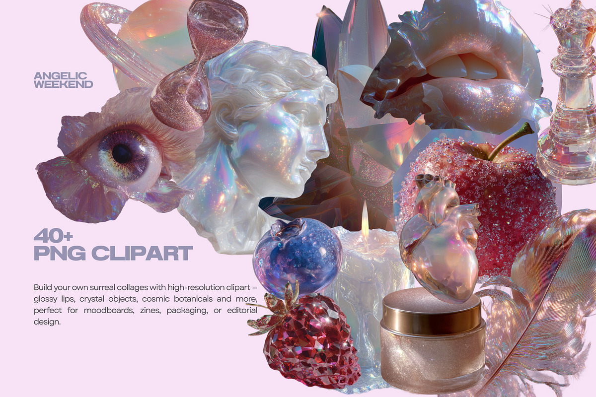 Surreal Ethereal Dreamy Collage Pack, an Object Graphic by foxsong (Photo 3 of 7)