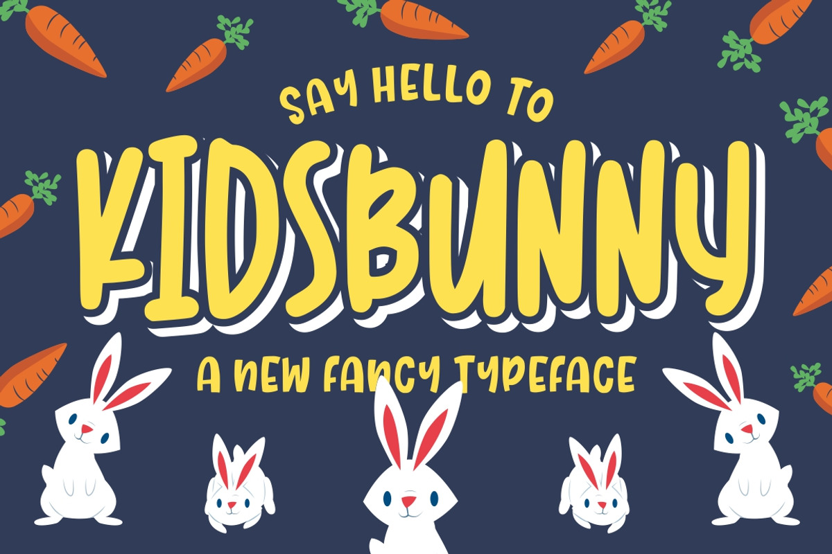 Kidsbunny || Playful Font, a Font by Good Java Studio (Photo 10 of 10)