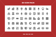 Burger restaurant icons, an Icon by Wencory (Thumbnail 1 of 2)