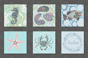 Vector sketchy seafood, a Food Illustration by Marya Deneko (Thumbnail 3 of 5)