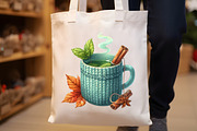 Mint Fresh Green Autumn Clipart, an Illustration by Rose Art (Thumbnail 3 of 7)