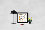 Animals vector set + pattern, a Pattern Graphic by KVIO (Thumbnail 4 of 6)