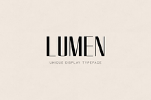 LUMEN - Display / Headline Typeface
