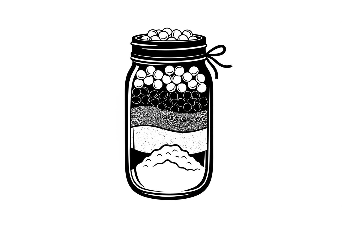 Layered Mason Jar Ingredients Bundle, an Illustration by yasushie (Photo 9 of 31)