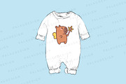 Kawaii Capybara with Flowers, a Seasonal Illustration by Palau (Thumbnail 7 of 12)