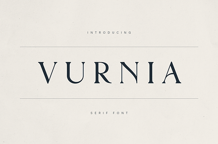 Vurnia – Elegant Serif Font