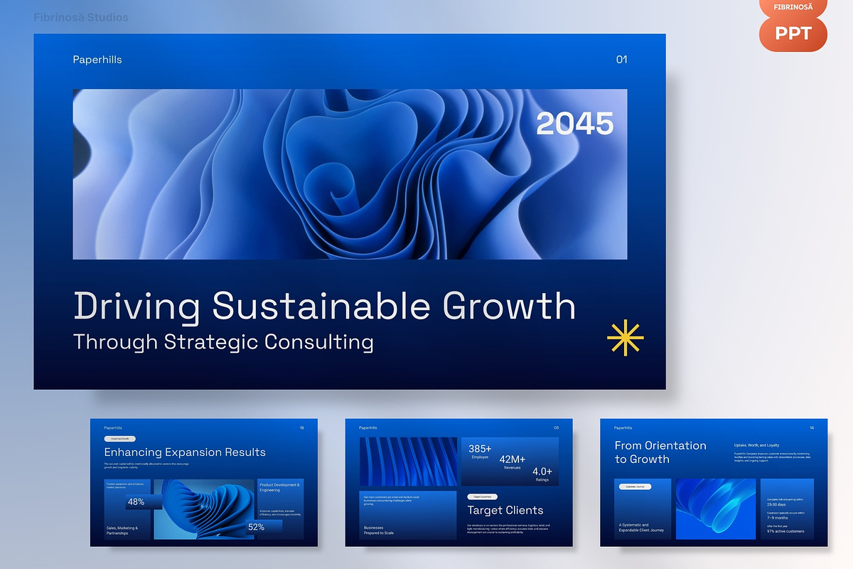 Consulting Pitch Deck Presentation, a Presentation Template by FIBRINOSÄ (Photo 2 of 7)