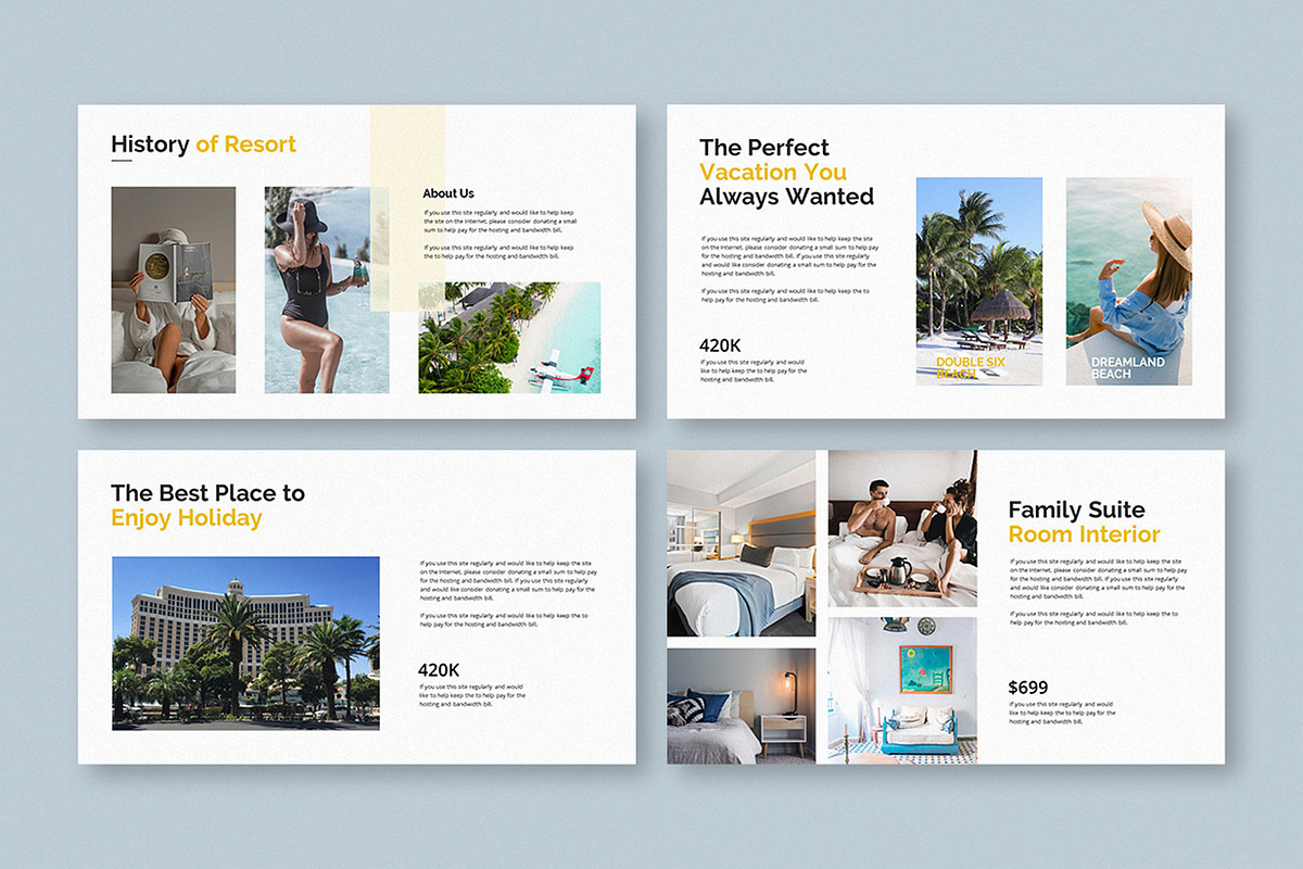 Hotel & Resort Presentation Template, a Presentation Template by Slide_Genius1 (Photo 3 of 6)