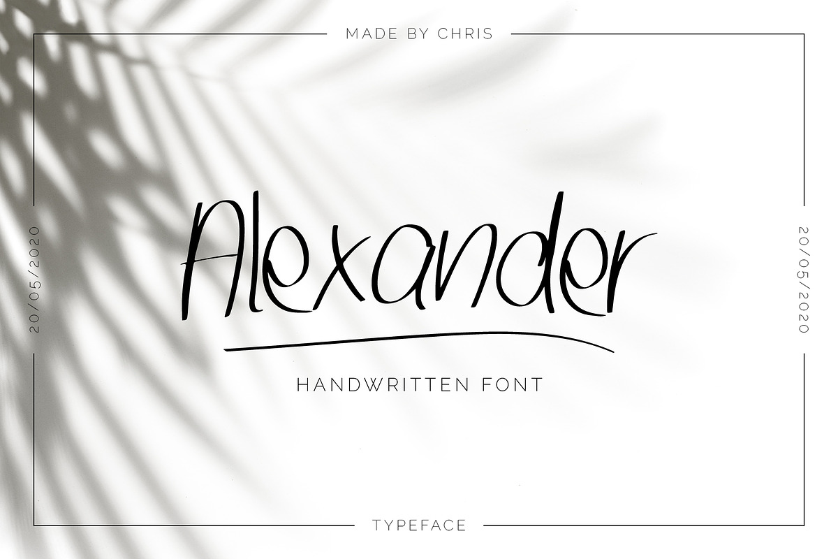 Alexander - Handwritten Font
