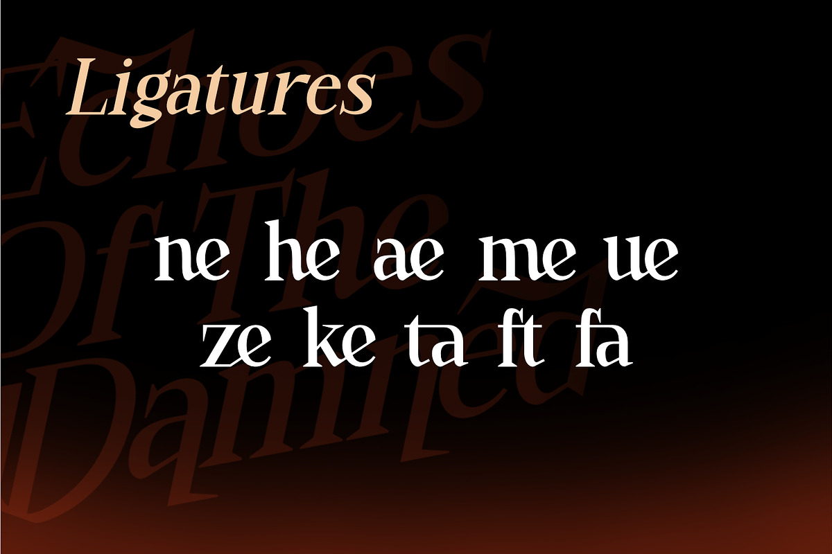 Bonemerch - Modern Gothic Serif Font, a Serif Font by Rishsketch (Photo 7 of 13)