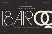 Baroque Grotesk - Ligature Rich Font, a Sans Serif Font by SilverStag Type Foundry (Thumbnail 1 of 20)