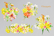 Watercolor Lilies & Orchids, an Illustration by TheSeventhDesire (Thumbnail 3 of 7)