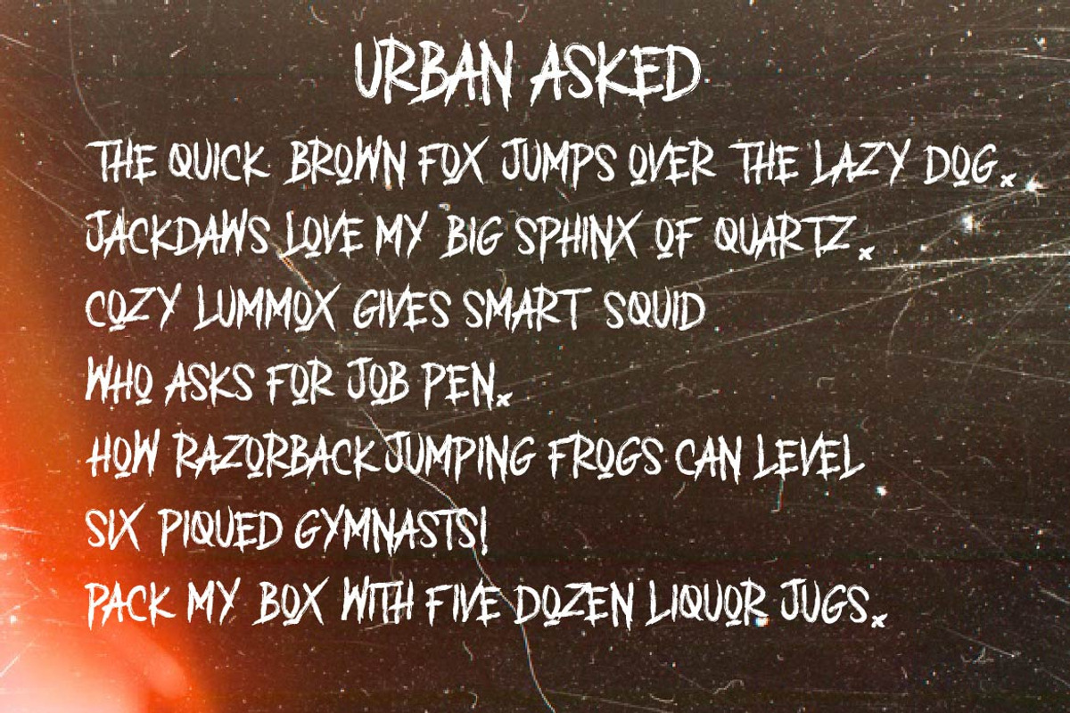 URBAN ASKED, a Blackletter Font by AMINMARIO (Photo 6 of 6)