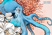 SERENITY | Watercolor ocean set, an Animal Illustration by Tanya Vollar (Thumbnail 10 of 13)