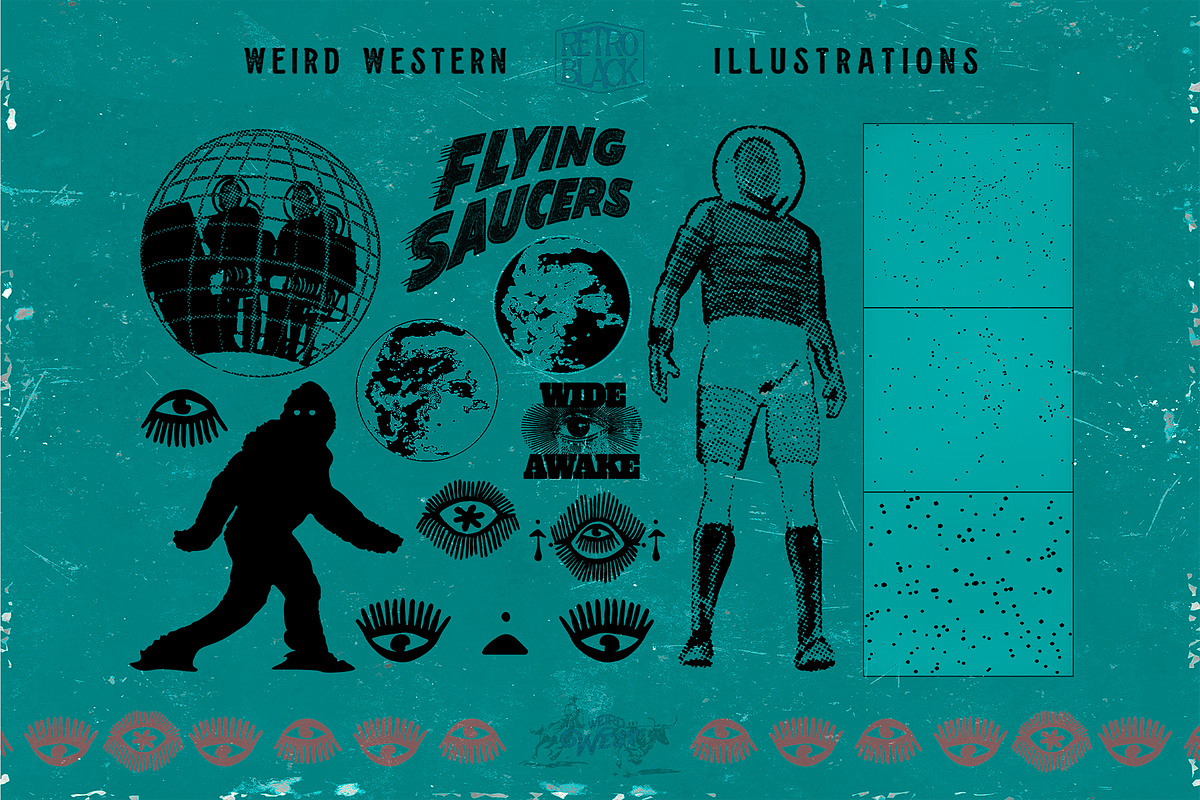 320 Western Icons and Illustrations, an Object Graphic by Retro Black ...