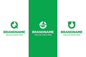 Letter Q S U Fire Simple Logo Set, a Branding & Logo Template by Pray Art Design Studio