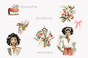 Summer watercolor clipart set, a Decorative Illustration by Patishop Art (Thumbnail 7 of 9)
