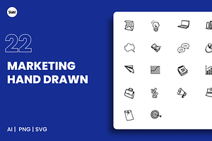 Marketing Hand Drawn Icon, an Object Graphic by SLAB! Design