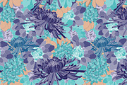 Blue Vector Pattern Pack, a Pattern Graphic by Ania Illustration (Thumbnail 6 of 9)
