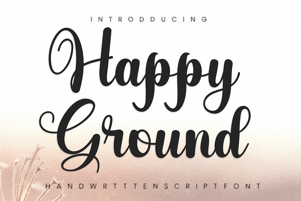 Happy Ground, a Handwritten Font by FreshTypeINK (Photo 1 of 8)