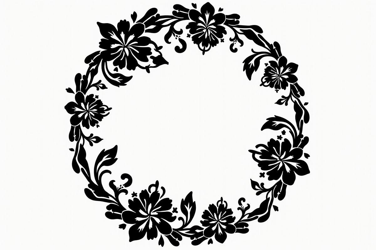 Mandala Frame with Abstract Floral, an Illustration by Amazin_art (Photo 10 of 16)