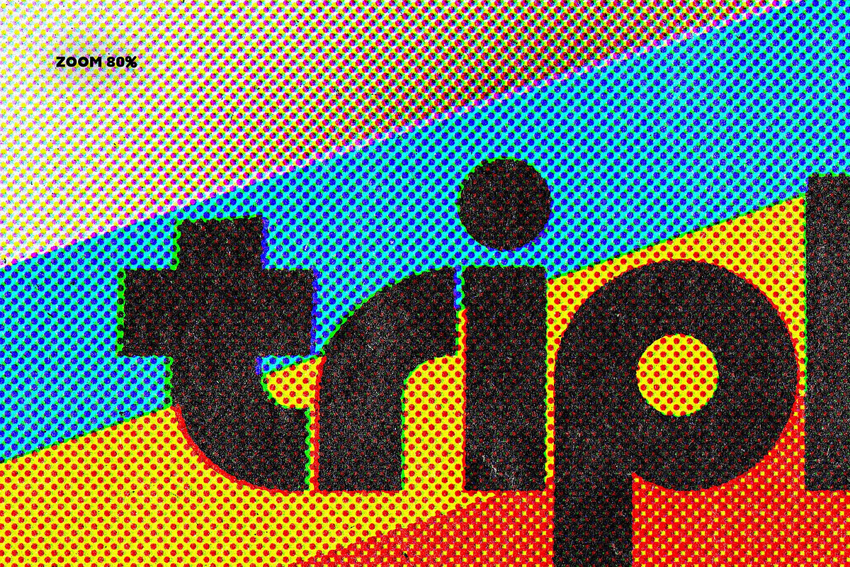 Dots Triple Halftone Text Effect, a Layer Style Add-On by pixelbuddha.net (Photo 4 of 4)