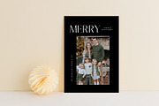 Black Merry Christmas Card Template, a Card Template by Salsal Design (Thumbnail 3 of 4)