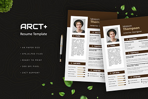 ARCT - Resume, a Resume Template by Esensifiksi.studio