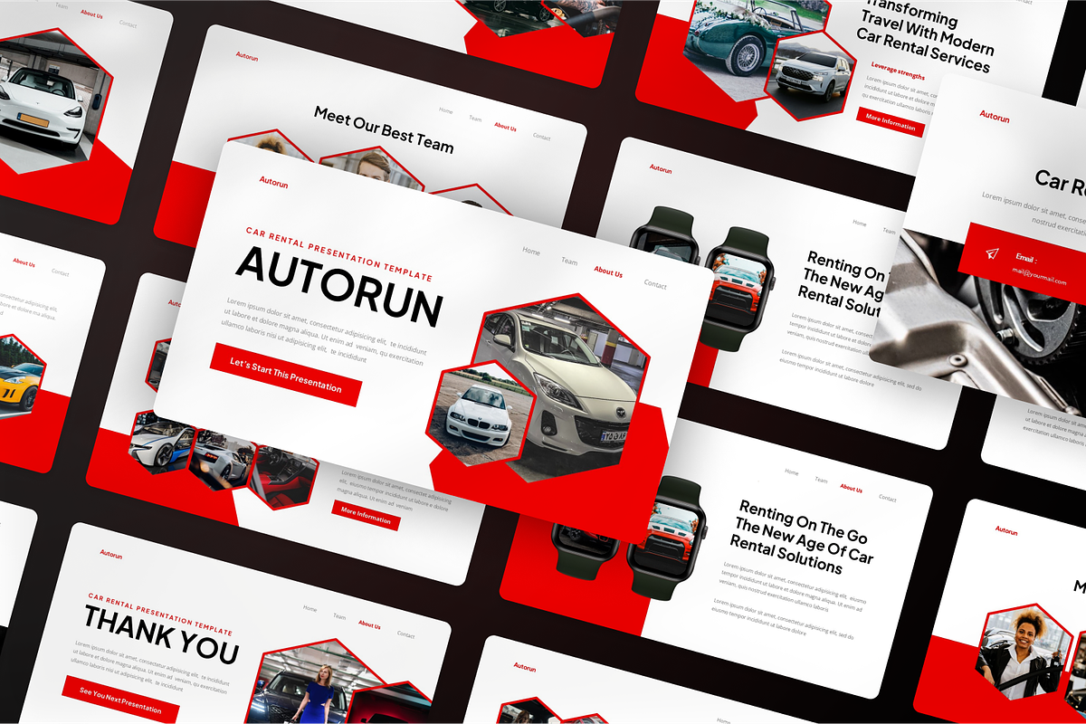 Car Rental Presentation Powerpoint, a Presentation Template by SquidPixey (Photo 6 of 7)