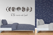 Watercolor Moon Phases, a Decorative Illustration by Slastick (Thumbnail 4 of 5)