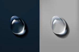 Realistic water drops / tears