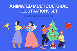Animated Multicultural Illustrations, a Person Illustration by Prosymbols
