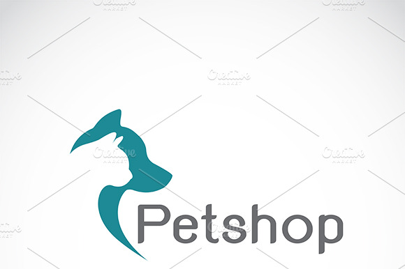 Vector Of A Dog And Cat Design.