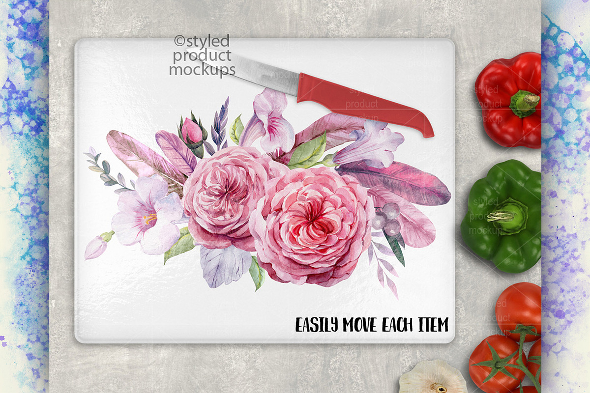 Cutting board mockup 12x15 bison, a Product Mockup by StyledProductMockups (Photo 4 of 4)