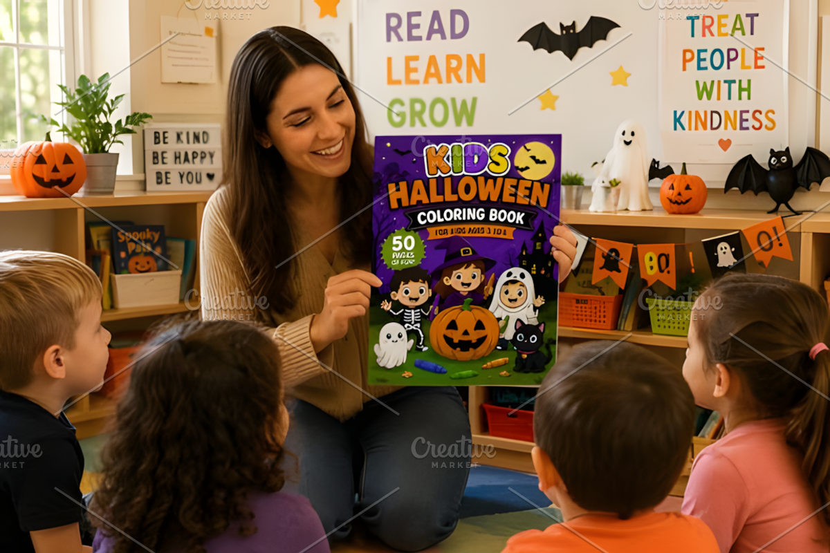 Kids Halloween Coloring Book, a Seasonal Illustration by Coco Bloom (Photo 4 of 4)