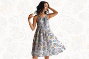 Hand Drawn Folk Floral Pattern, a Pattern Graphic by StudioGlouna (Thumbnail 4 of 6)
