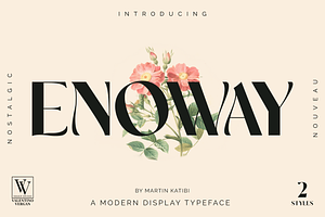 Enoway - Art Nouveau Typeface, a Sans Serif Font by Valentino Vergan