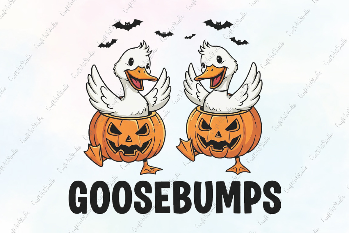 Halloween Goose Spooky Season, an Illustration by CraftArtStudio (Photo 1 of 4)