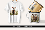Watercolor PNG  Baby Goat Clipart, an Animal Illustration by Geniecreativestudio (Thumbnail 7 of 9)