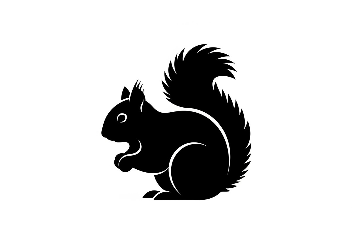 Squirrel Silhouette Vector Bundle, an Illustration by yasushie (Photo 11 of 48)